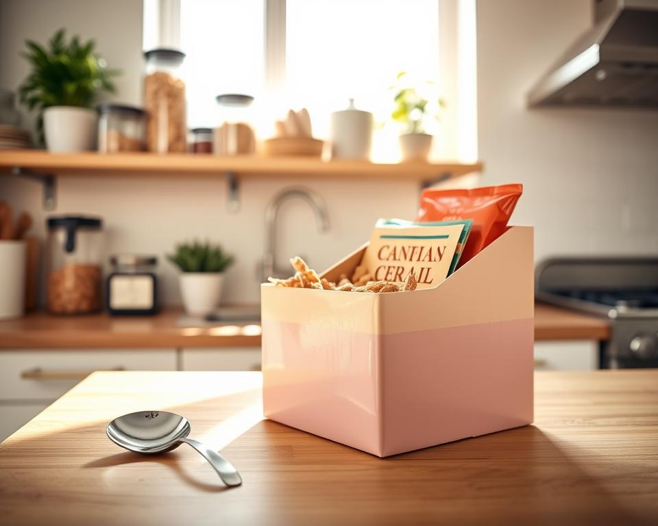 DIY Kitchen Organizer using Cereal Boxes