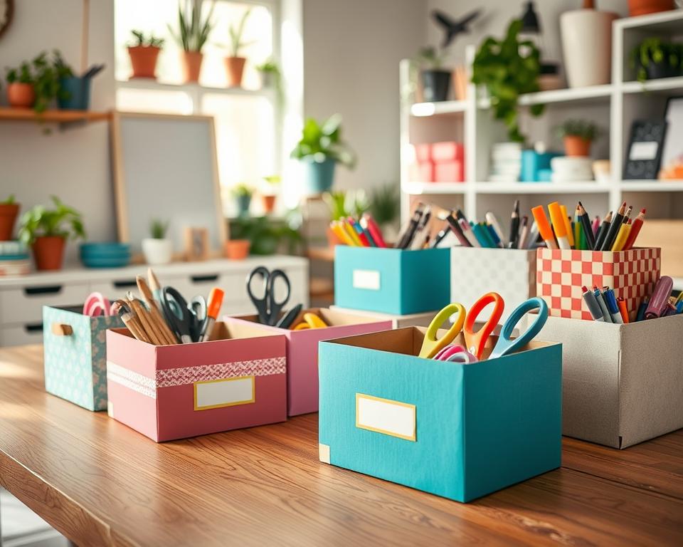 How to Turn Cardboard Boxes into Stylish Storage Bins