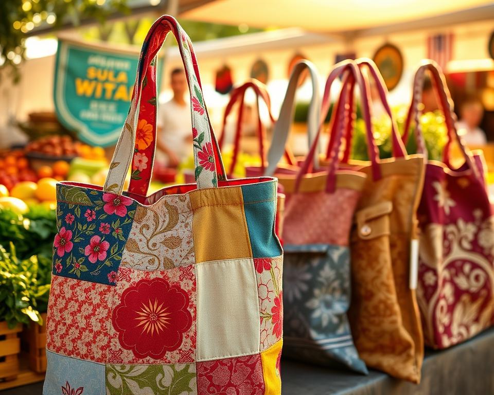 Repurposing Old Bed Sheets into Reusable Grocery Bags
