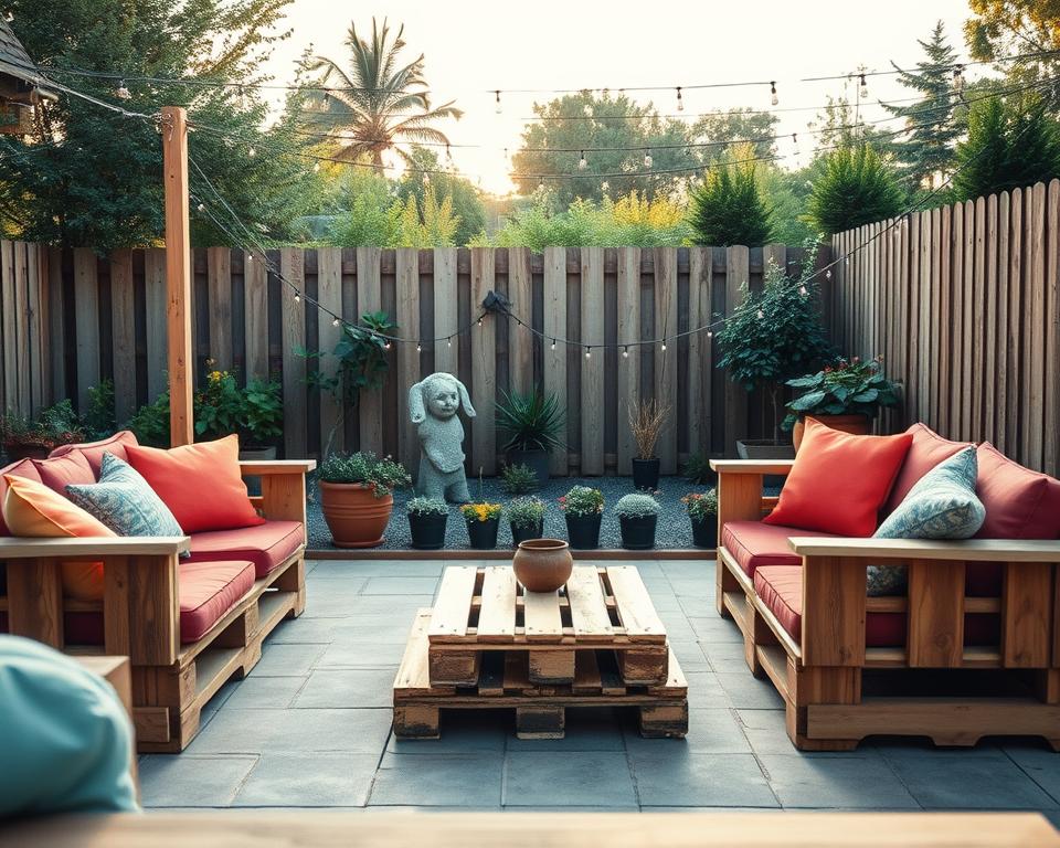 Upcycling Pallets into Outdoor Lounge Seating